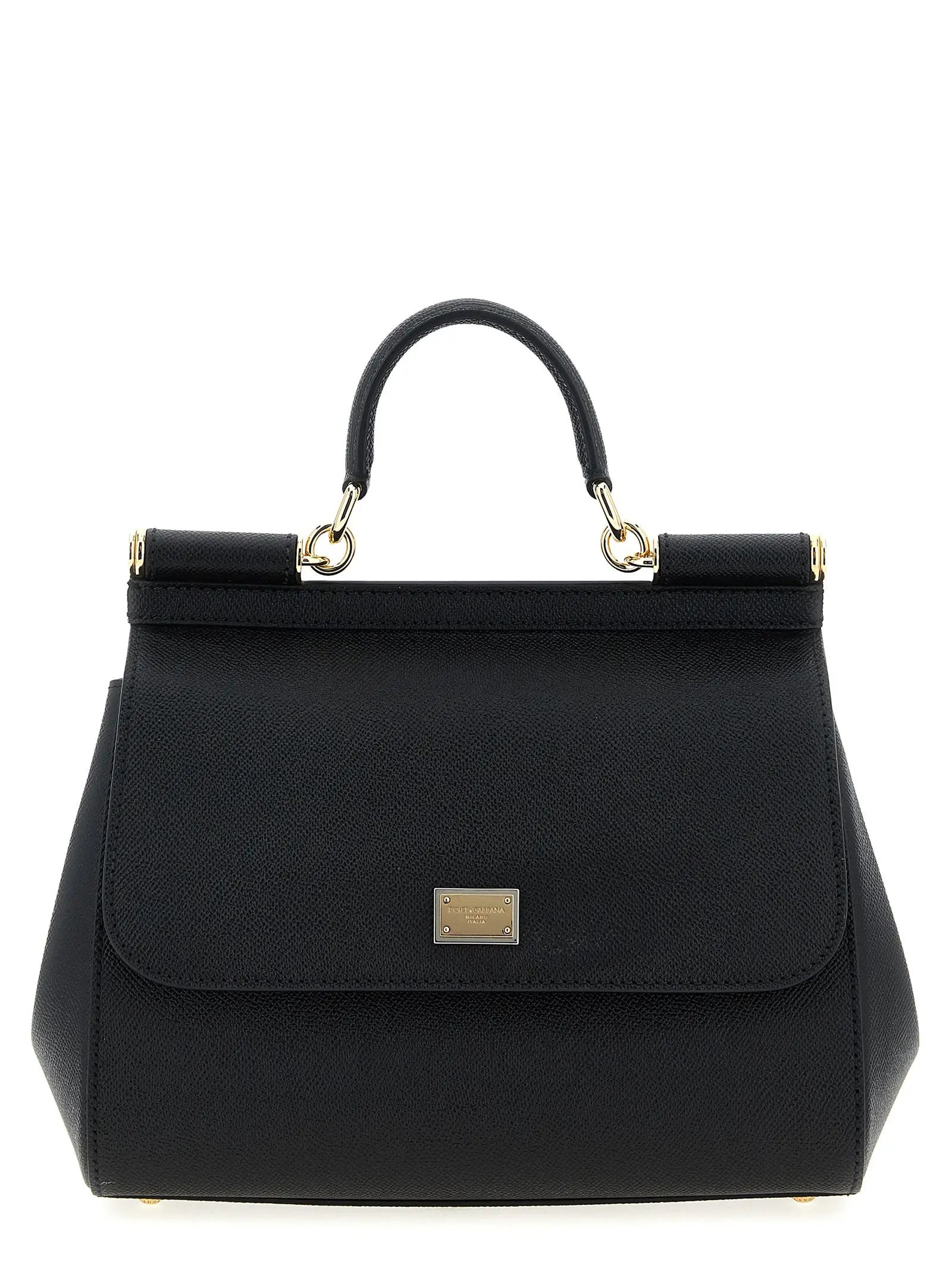 Dolce & Gabbana Black Calfskin Handbag