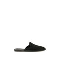 Dolce & Gabbana Black Calf Leather Bos Taurus Mules