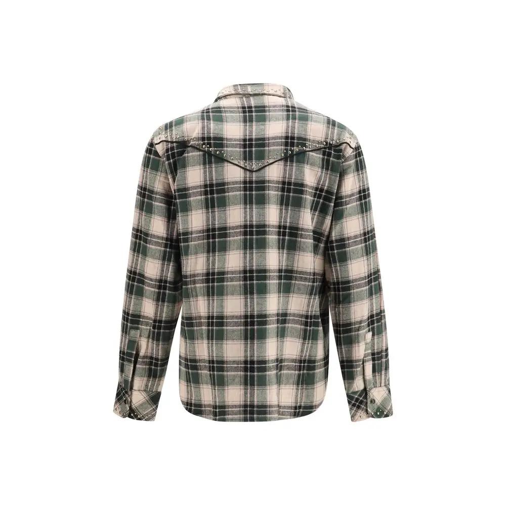 P.A.R.O.S.H. Bicolor Cotton Pattern Shirt
