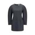 P.A.R.O.S.H. P.A.R.O.S.H. Gray Wool Oves Aries Casual Dress