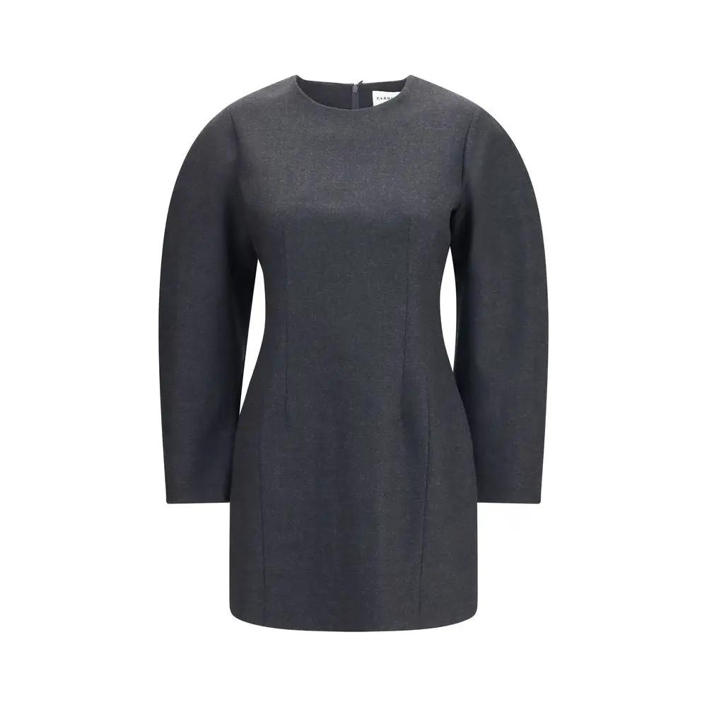 P.A.R.O.S.H. P.A.R.O.S.H. Gray Wool Oves Aries Casual Dress