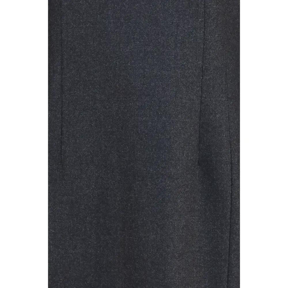 P.A.R.O.S.H. P.A.R.O.S.H. Gray Wool Oves Aries Casual Dress