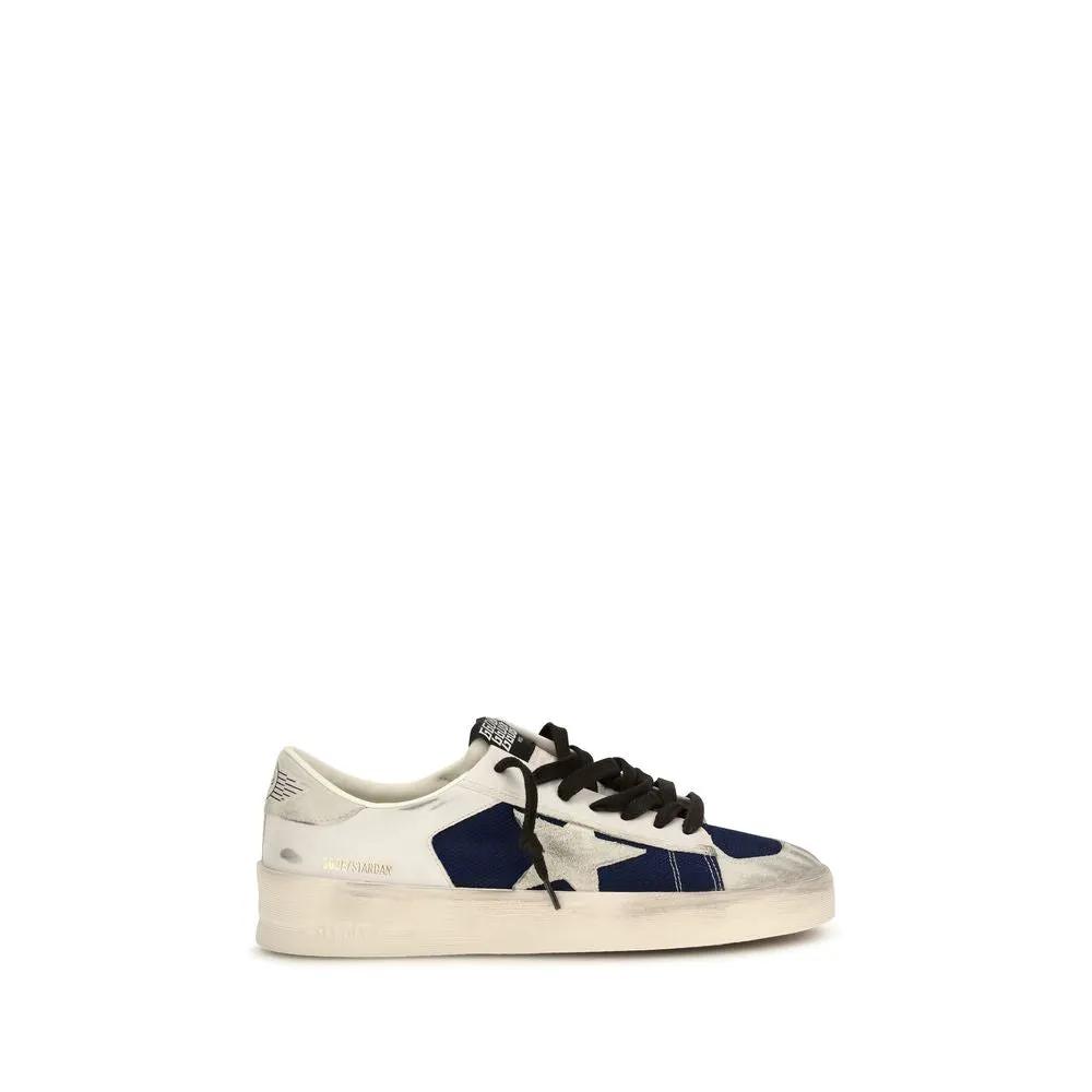 Golden Goose Golden Goose Gray Calf Leather Bos Taurus Low Top Sneakers