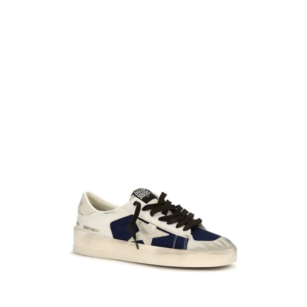 Golden Goose Golden Goose Gray Calf Leather Bos Taurus Low Top Sneakers