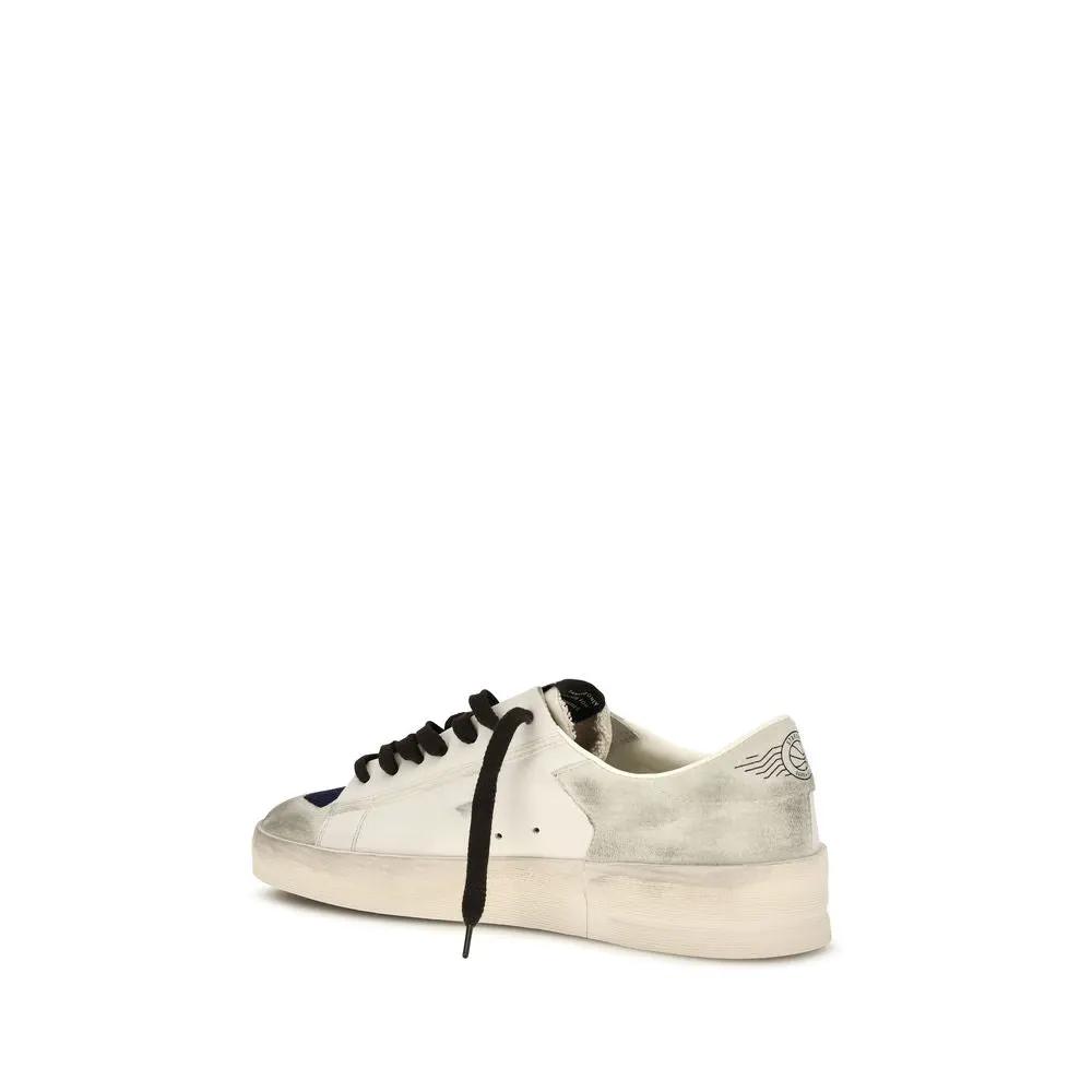 Golden Goose Golden Goose Gray Calf Leather Bos Taurus Low Top Sneakers