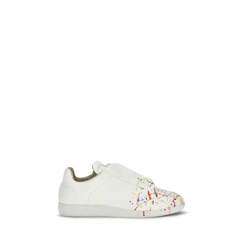 Maison Margiela Maison Margiela White Calf Leather Bos Taurus Low Top Sneakers
