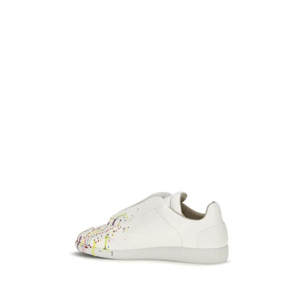 Maison Margiela Maison Margiela White Calf Leather Bos Taurus Low Top Sneakers