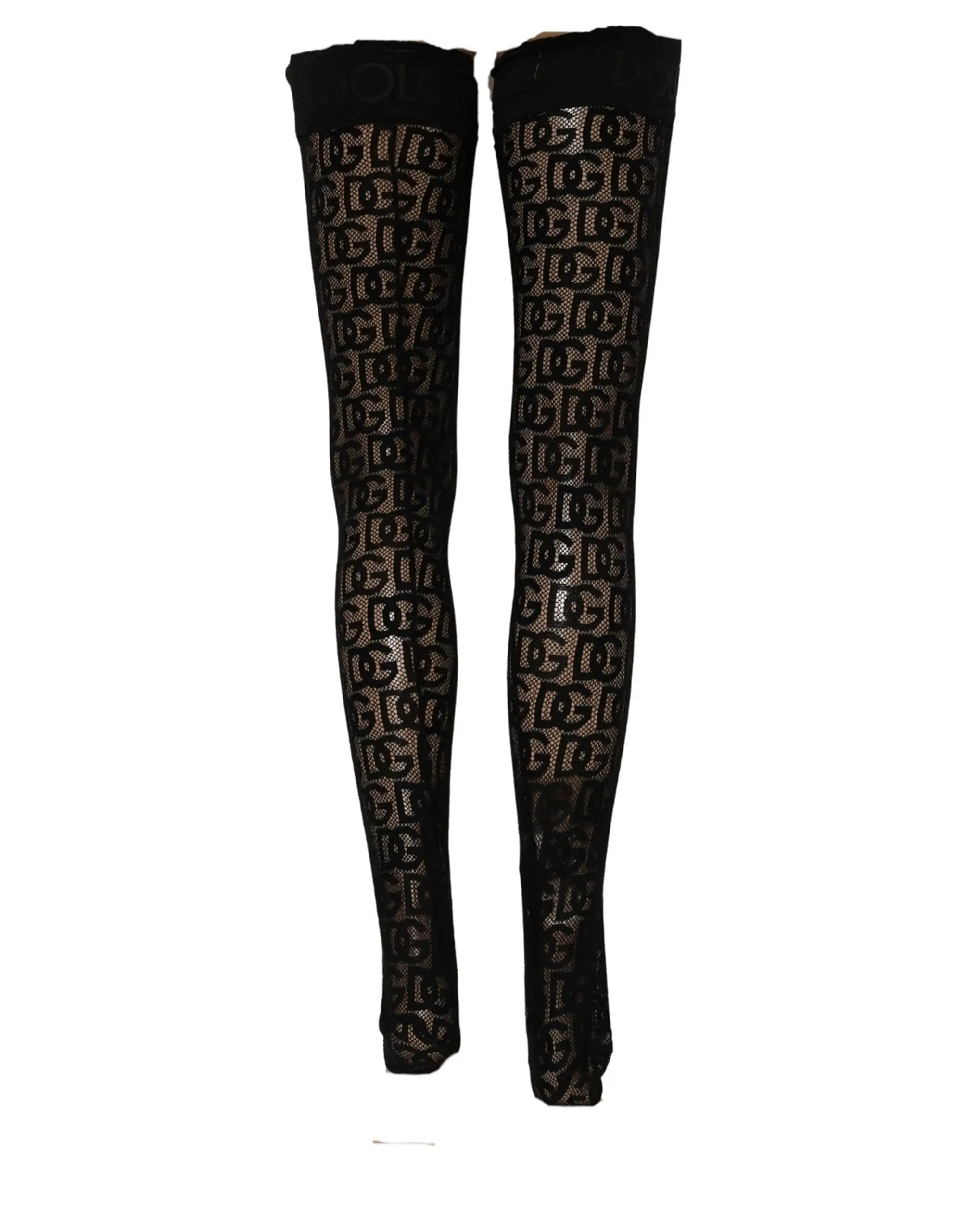 Dries Van Noten Violet Floral Fishnet Tights Stockings Pantyhose Socks