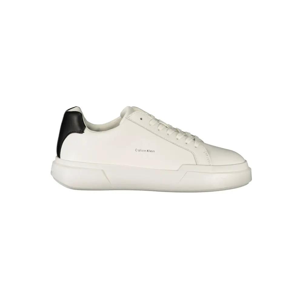Calvin Klein White Leather Men's Sneaker