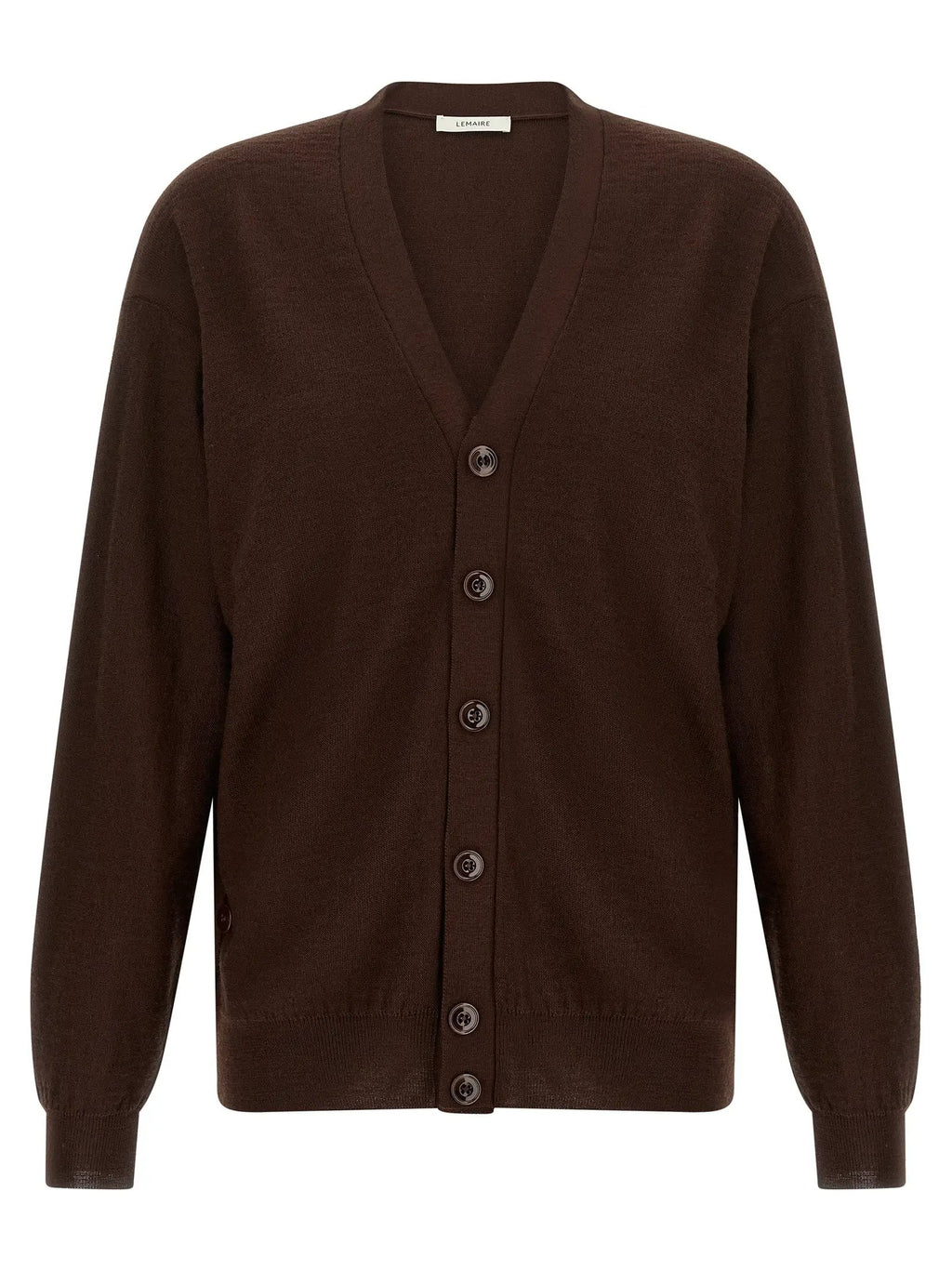 Cardigan en Laine Bordeaux Lemaire
