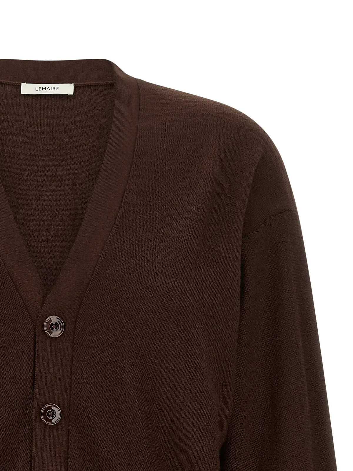 Cardigan en Laine Bordeaux Lemaire