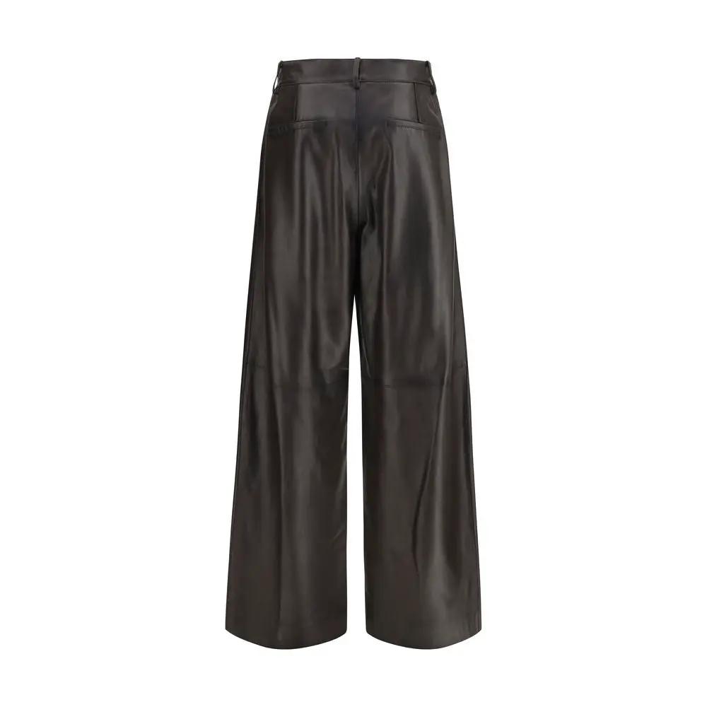 P.A.R.O.S.H. Brown Leather Pants
