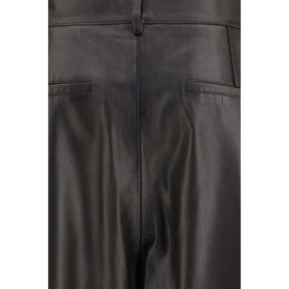 P.A.R.O.S.H. Brown Leather Pants