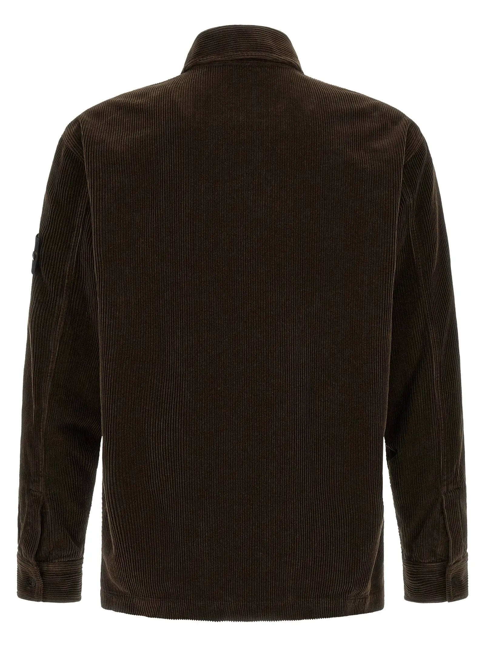 Stone Island Brown Cotton Blouse