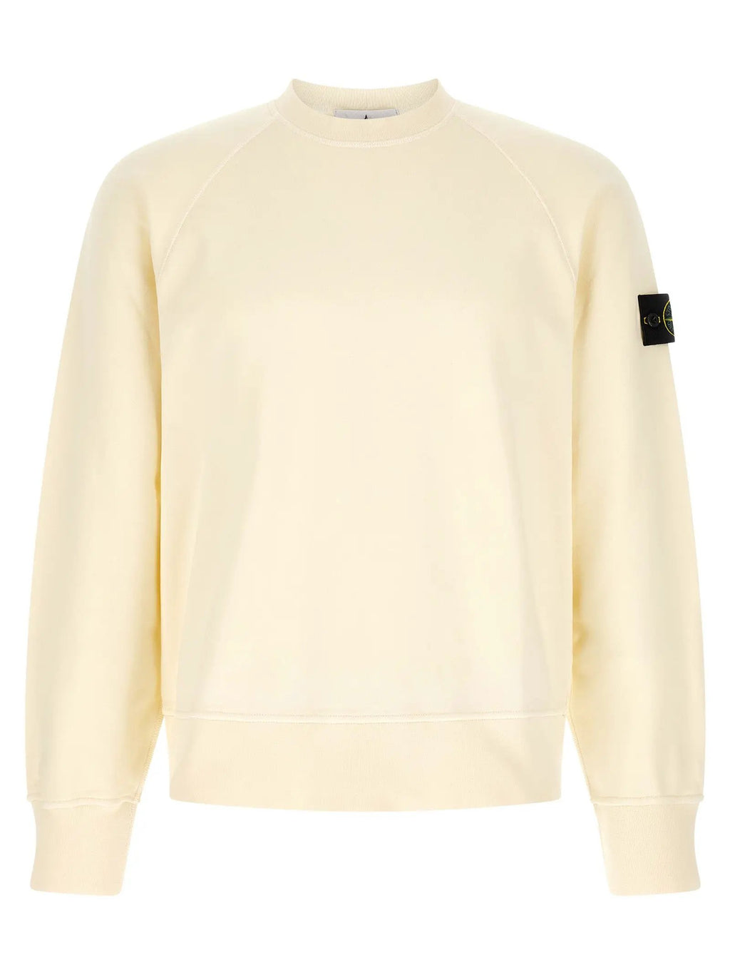 Stone Island White Cotton Sweatshirt