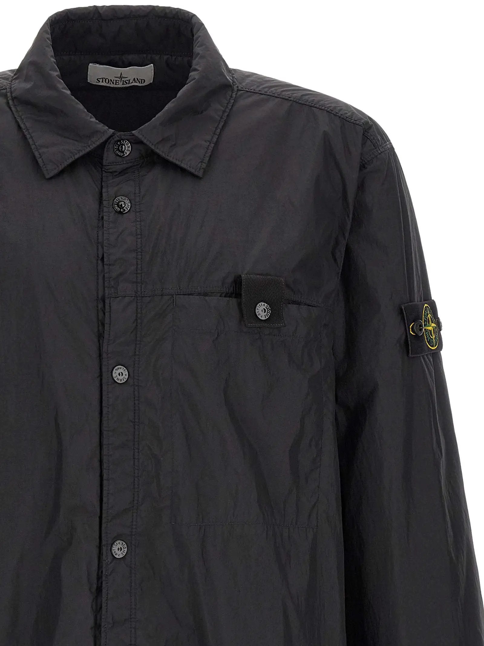 Stone Island Black Polyamide Shell Jacket