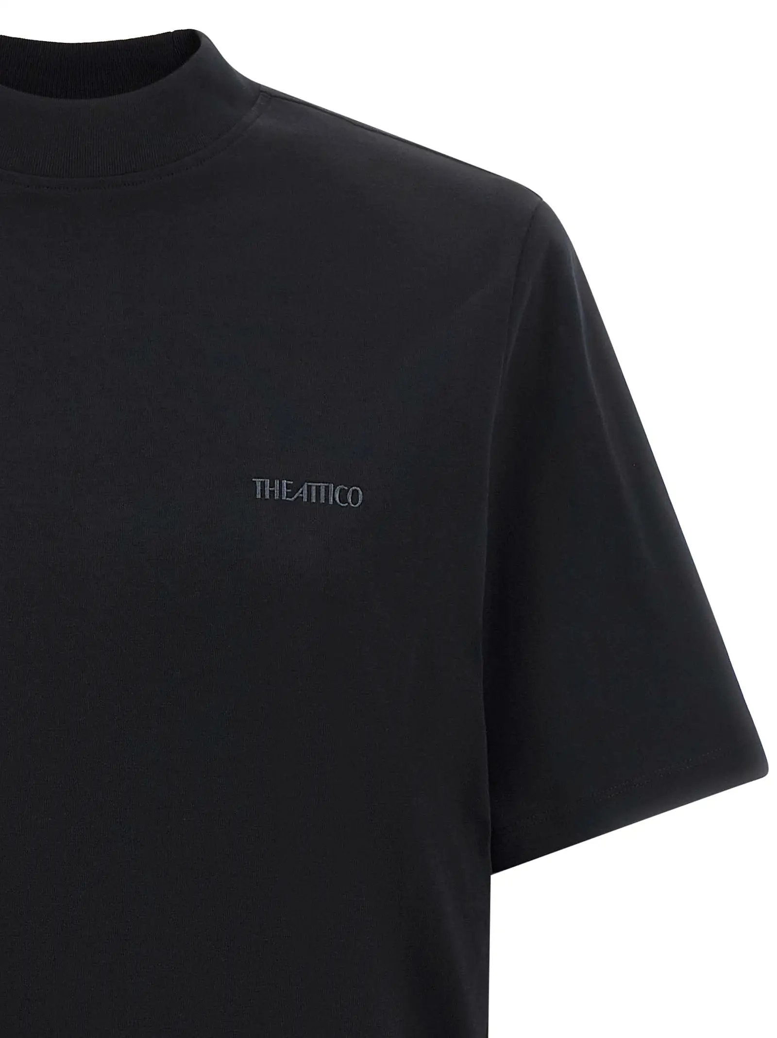 The Attico Black Cotton T-Shirt