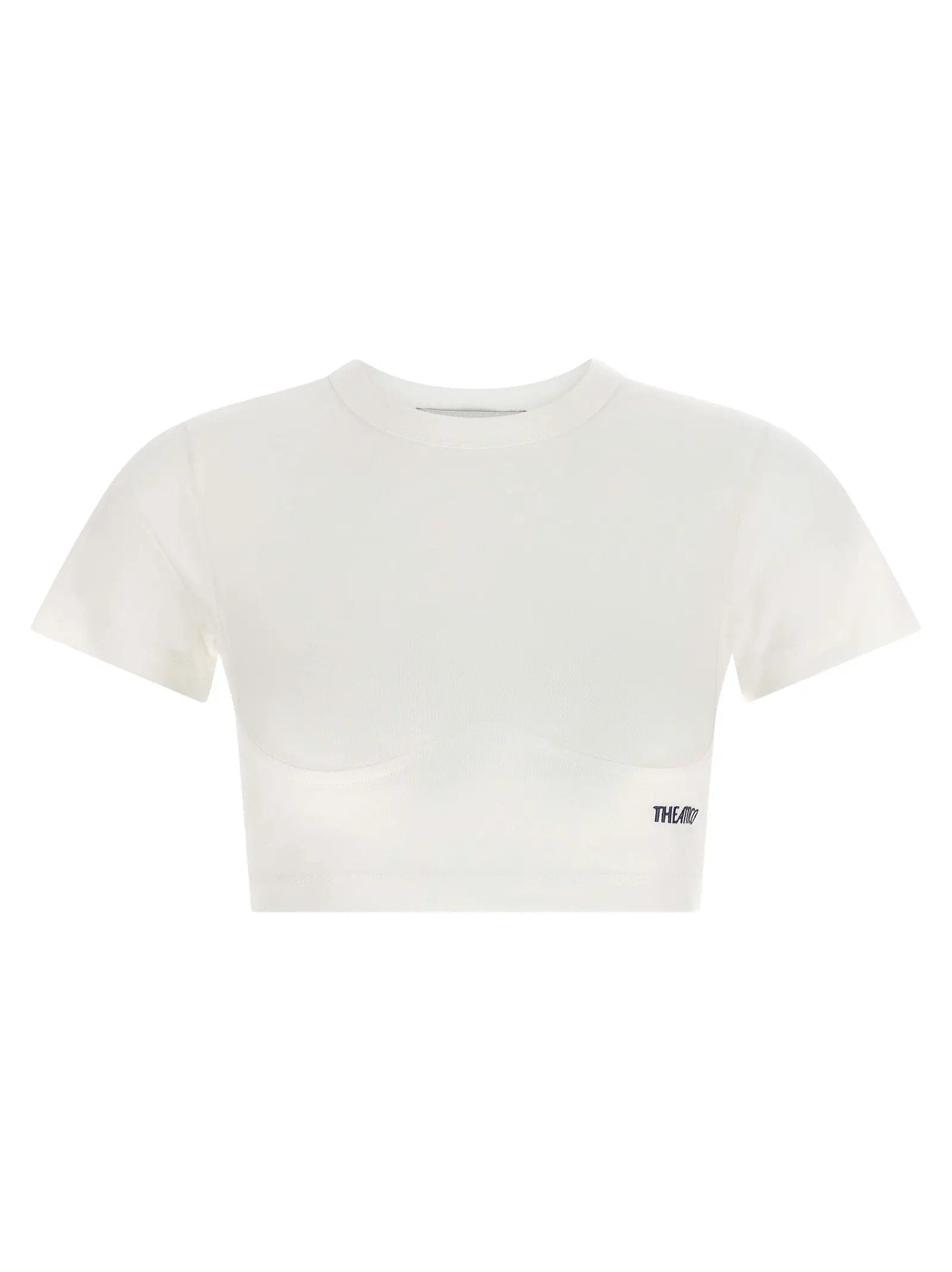The Attico White Cotton T-Shirt