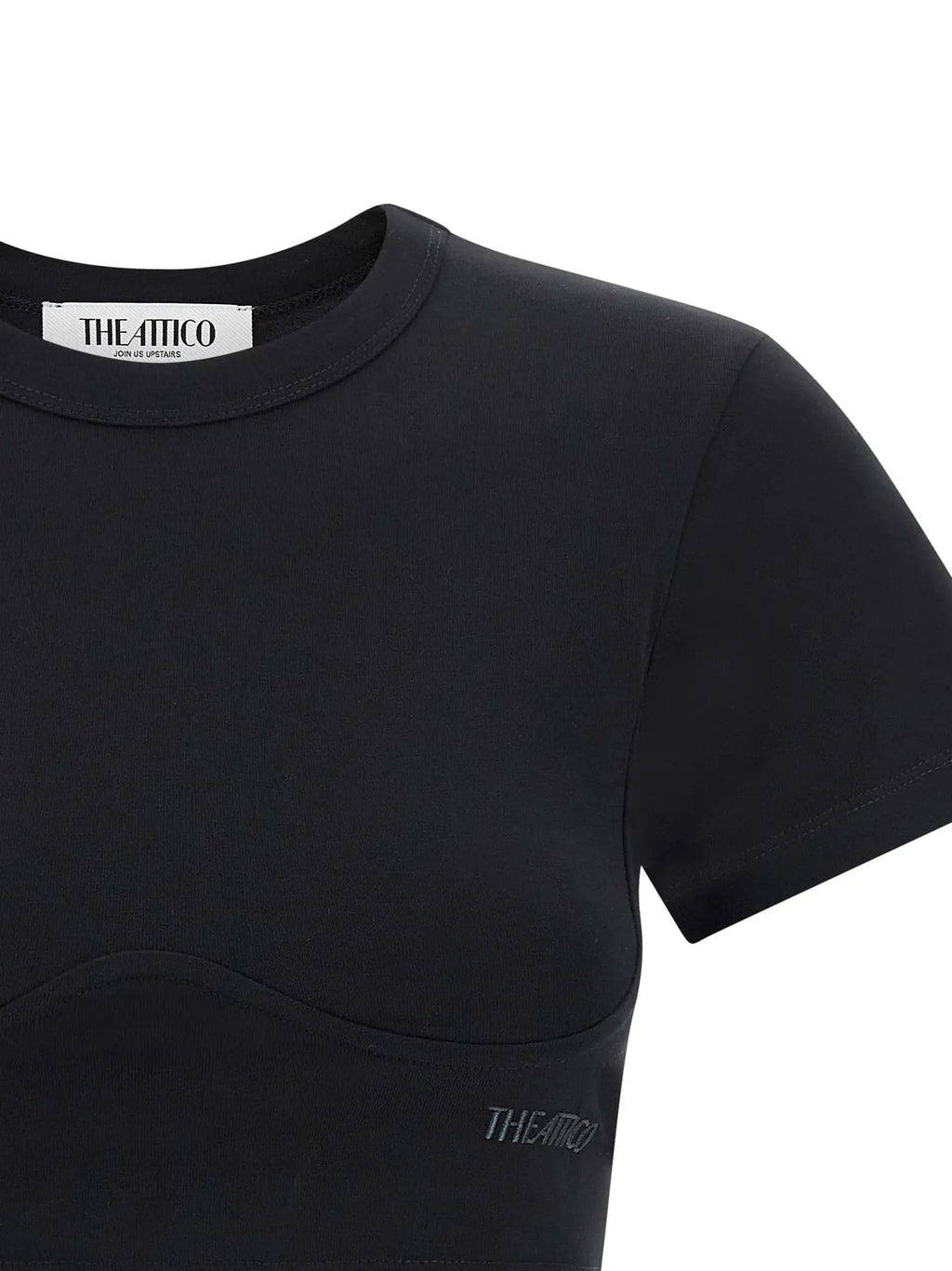 The Attico Black Cotton T-Shirt