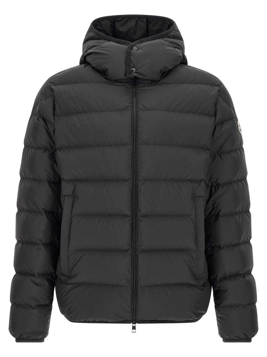 Moncler Black Polyester Full-Length Jacket