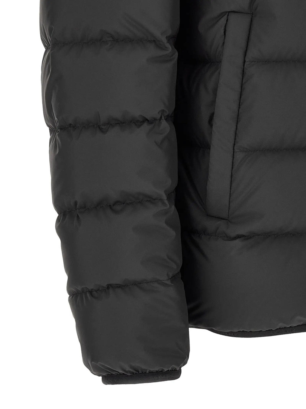 Moncler Black Polyester Full-Length Jacket