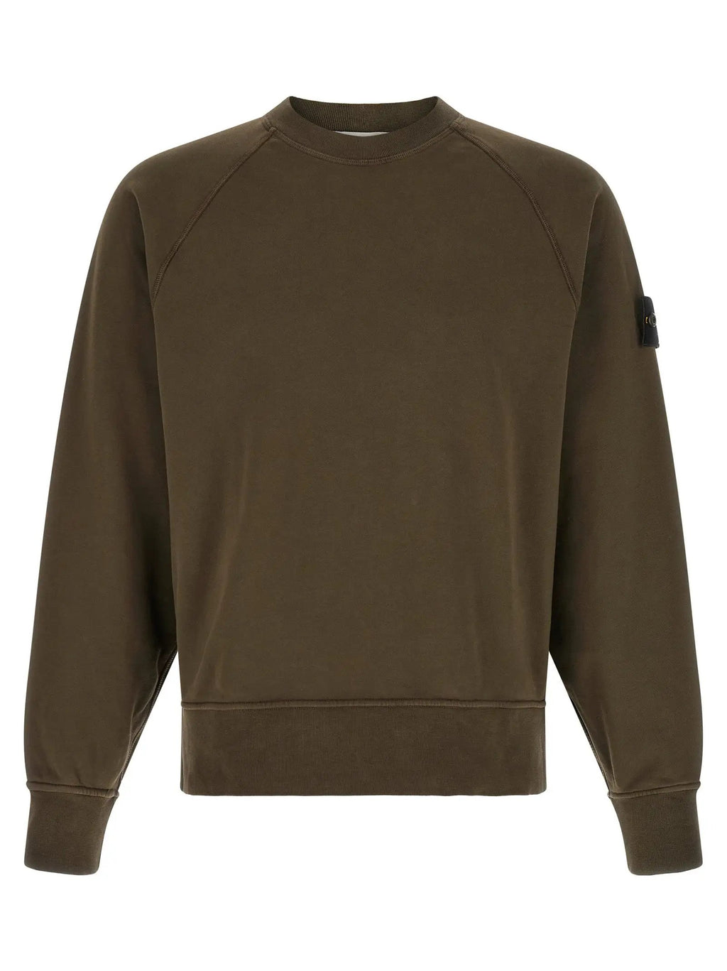 Stone Island Gray Cotton Sweatshirt