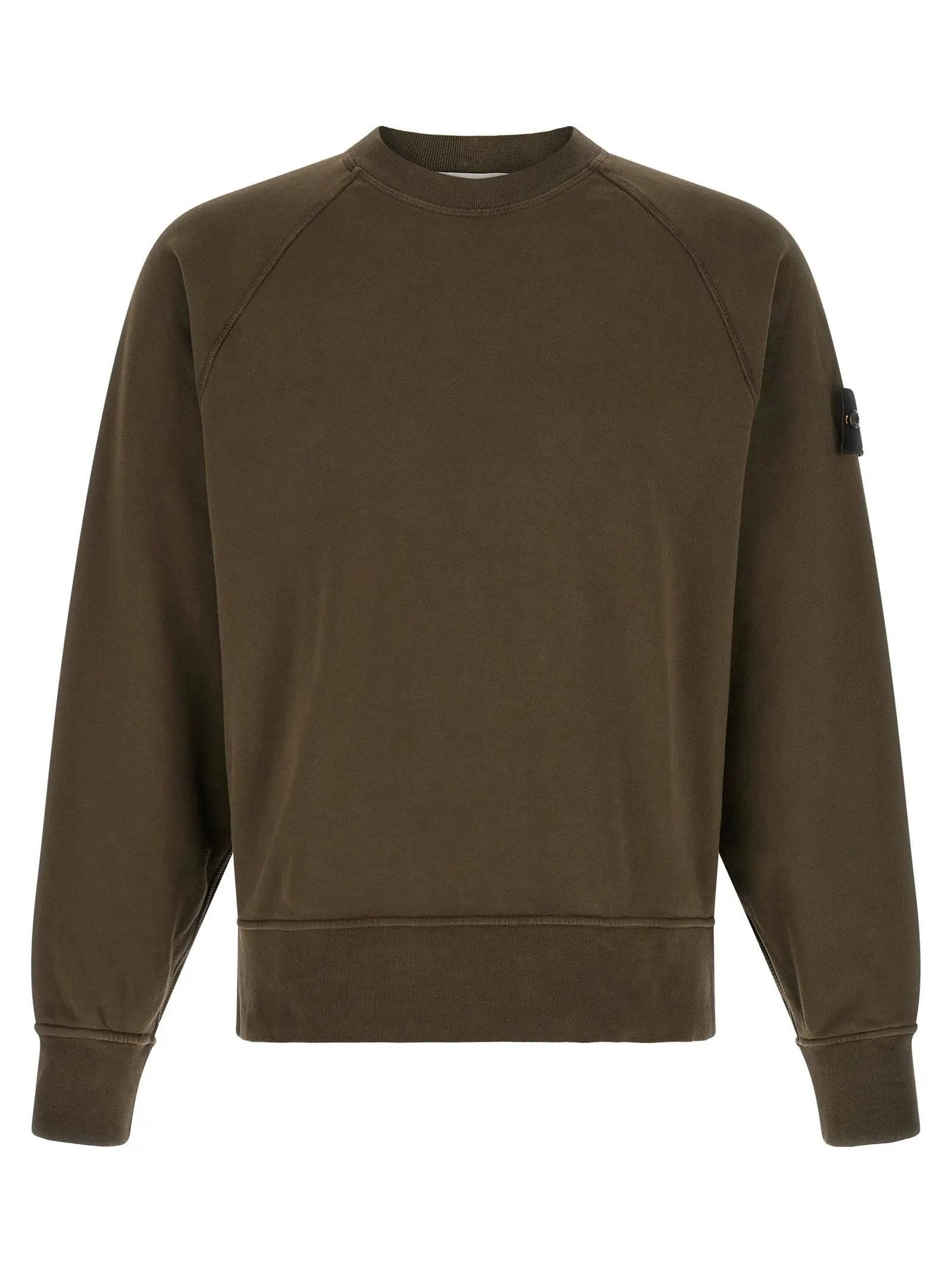 Stone Island Gray Cotton Sweatshirt