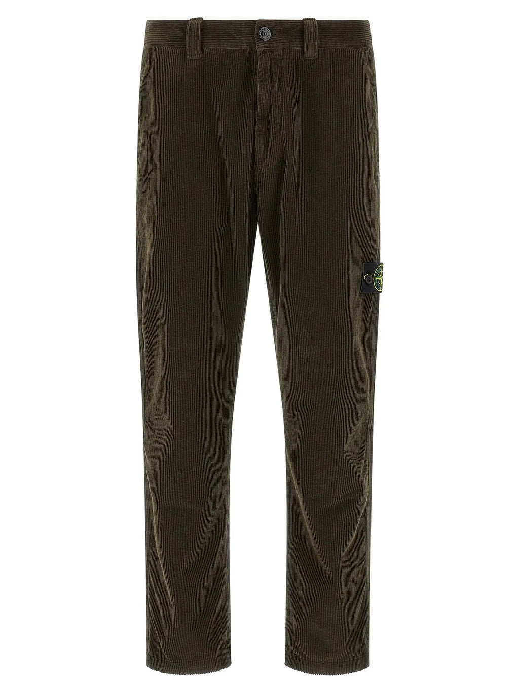 Stone Island Gray Cotton Casual Pants