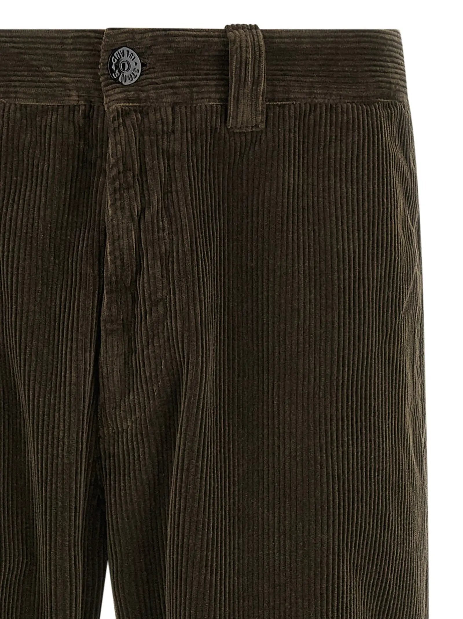 Stone Island Gray Cotton Casual Pants