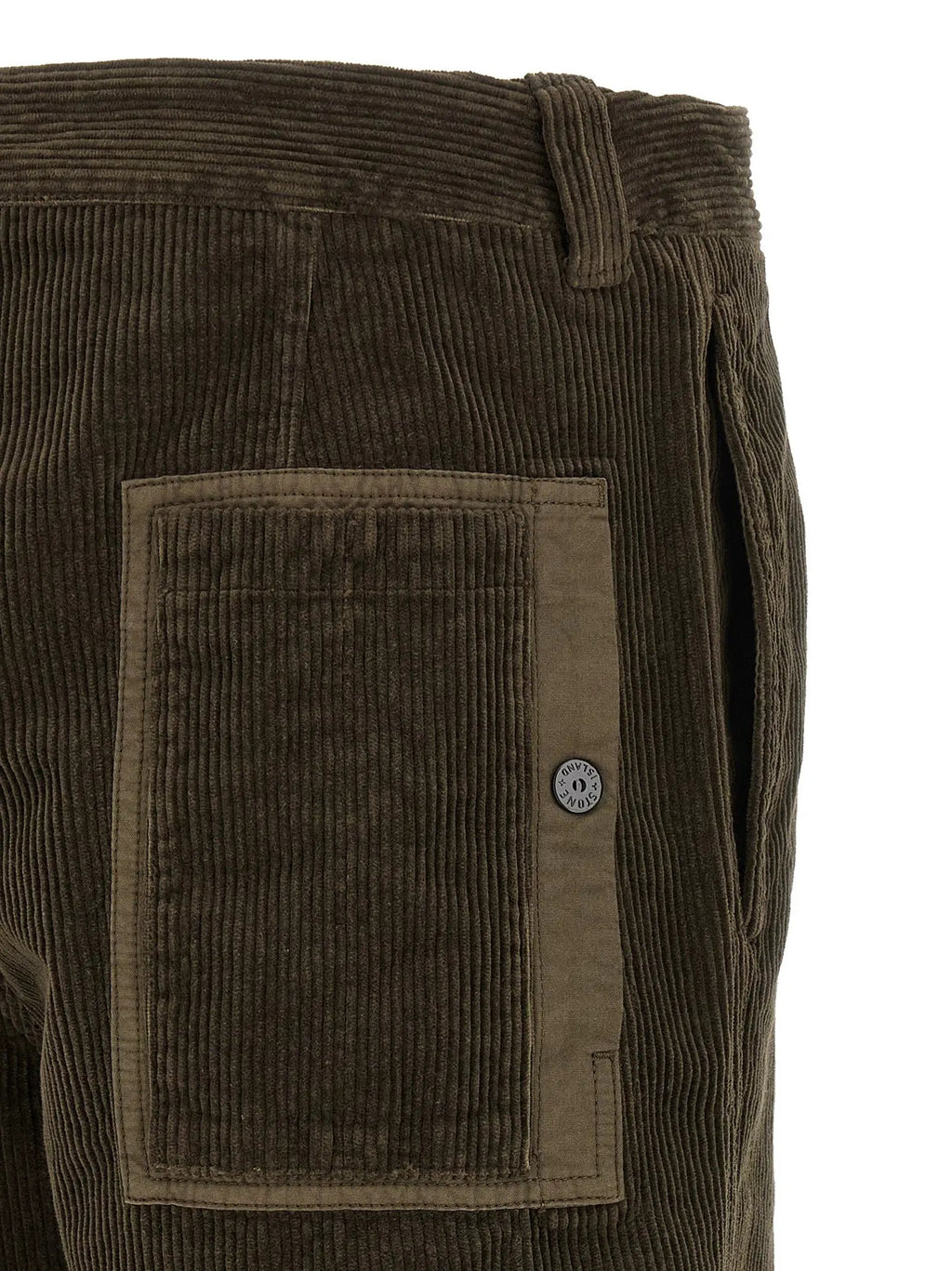 Stone Island Gray Cotton Casual Pants