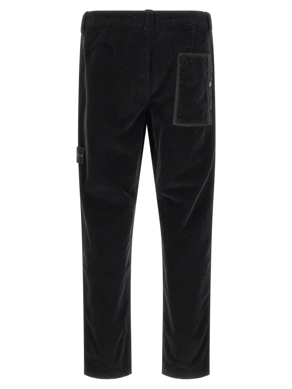 Stone Island Black Cotton Casual Pants