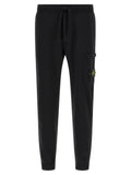 Stone Island Black Cotton Joggers (Workout Pants)