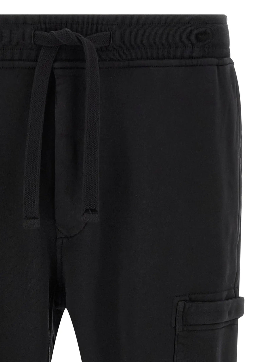 Stone Island Black Cotton Joggers (Workout Pants)