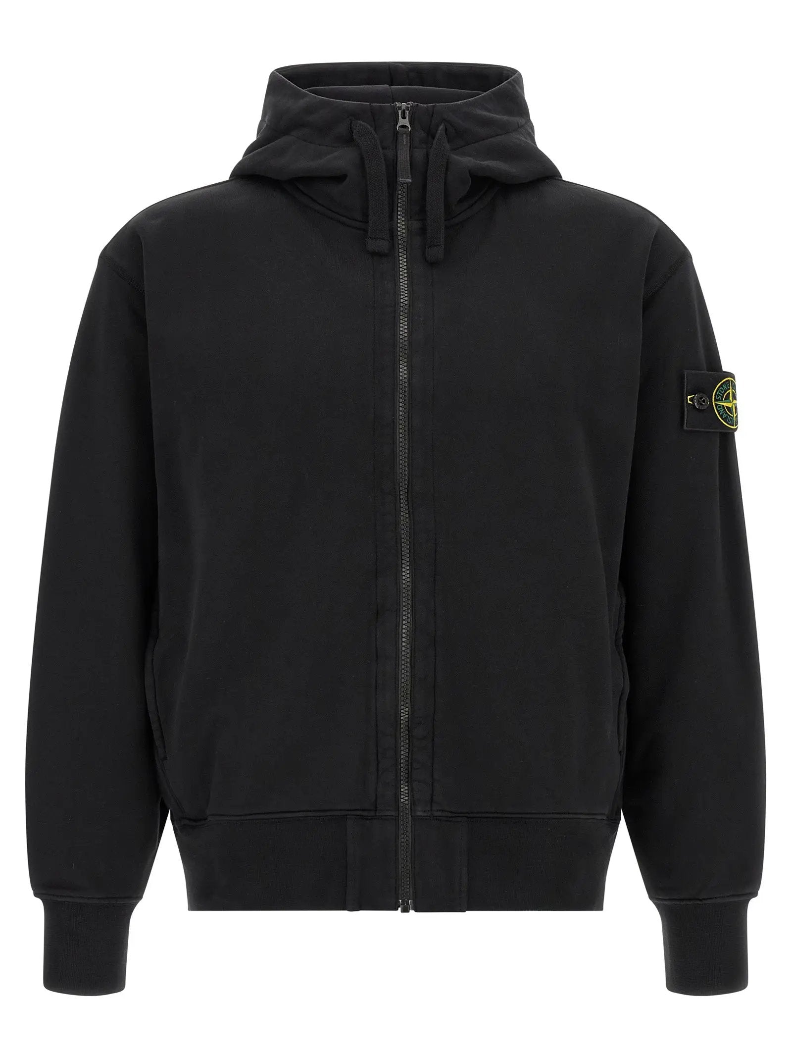Stone Island Black Cotton Sweatshirt