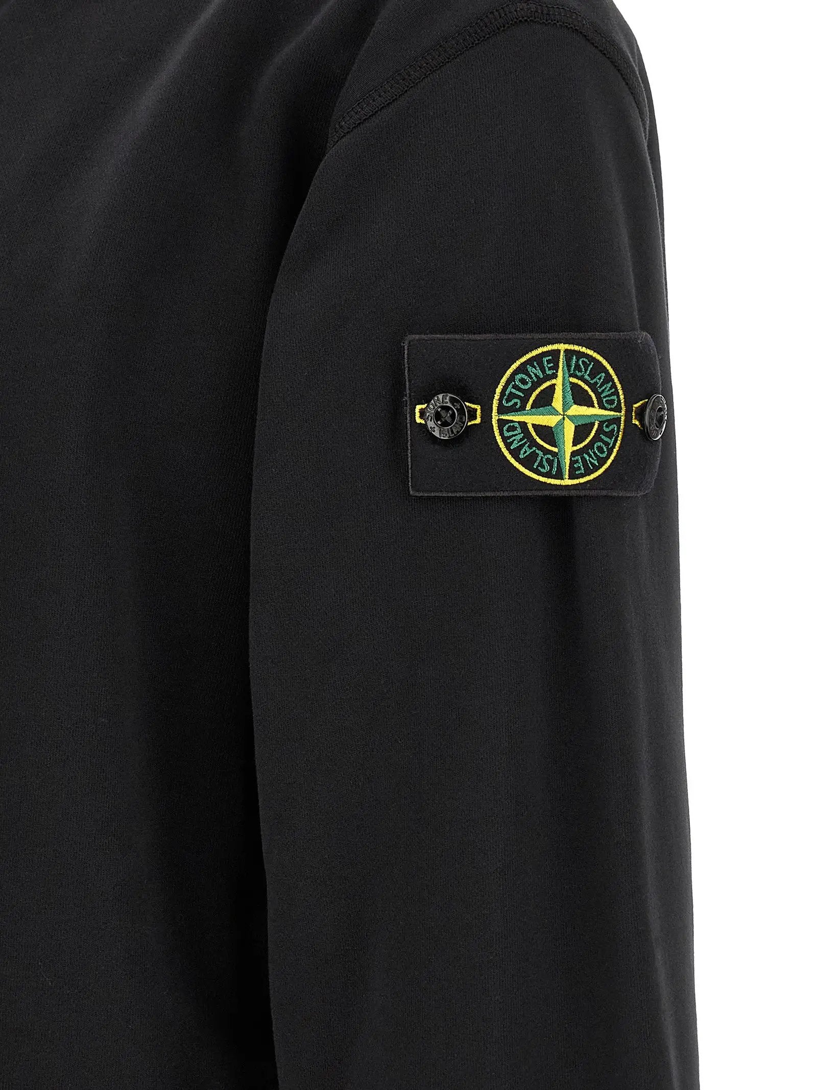 Stone Island Black Cotton Sweatshirt