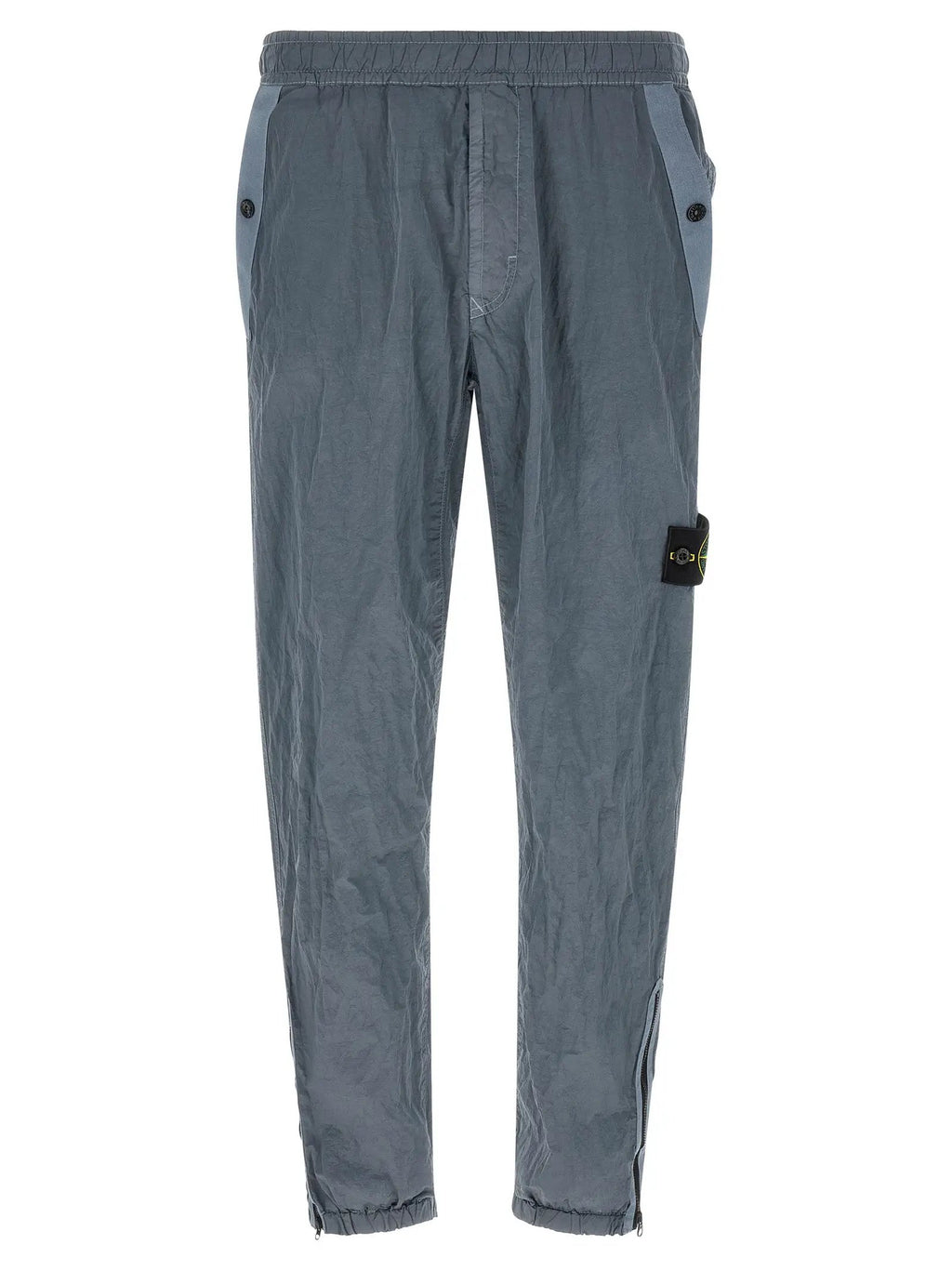 Stone Island Gray Polyamide Joggers (Workout Pants)