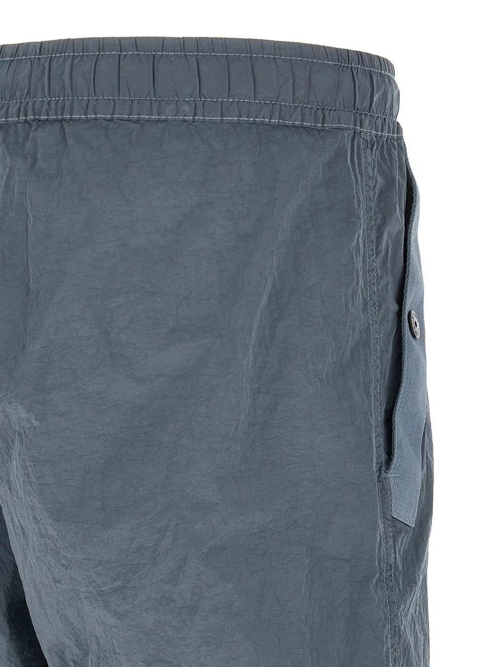Stone Island Gray Polyamide Joggers (Workout Pants)