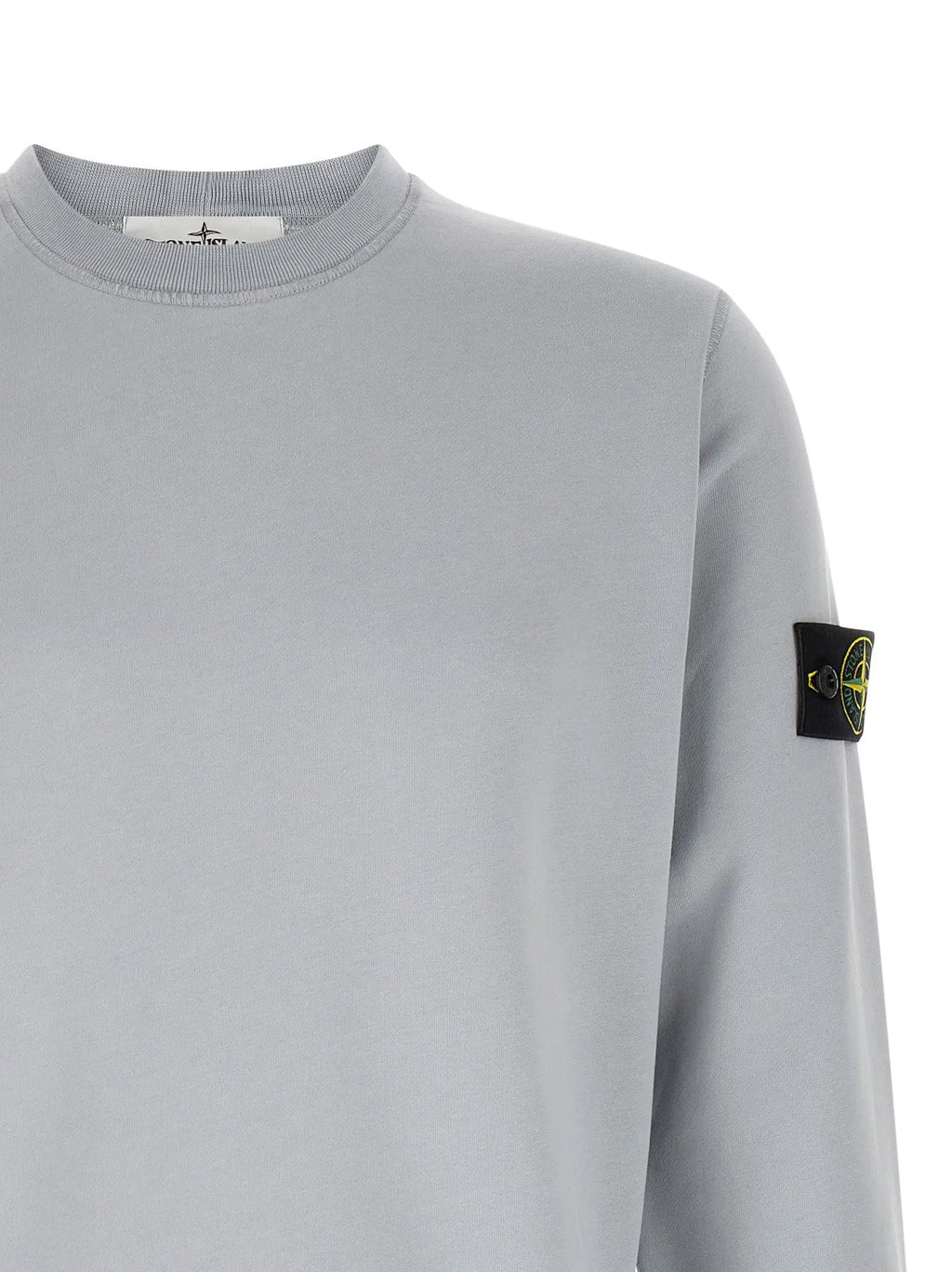 Stone Island Gray Cotton Sweatshirt