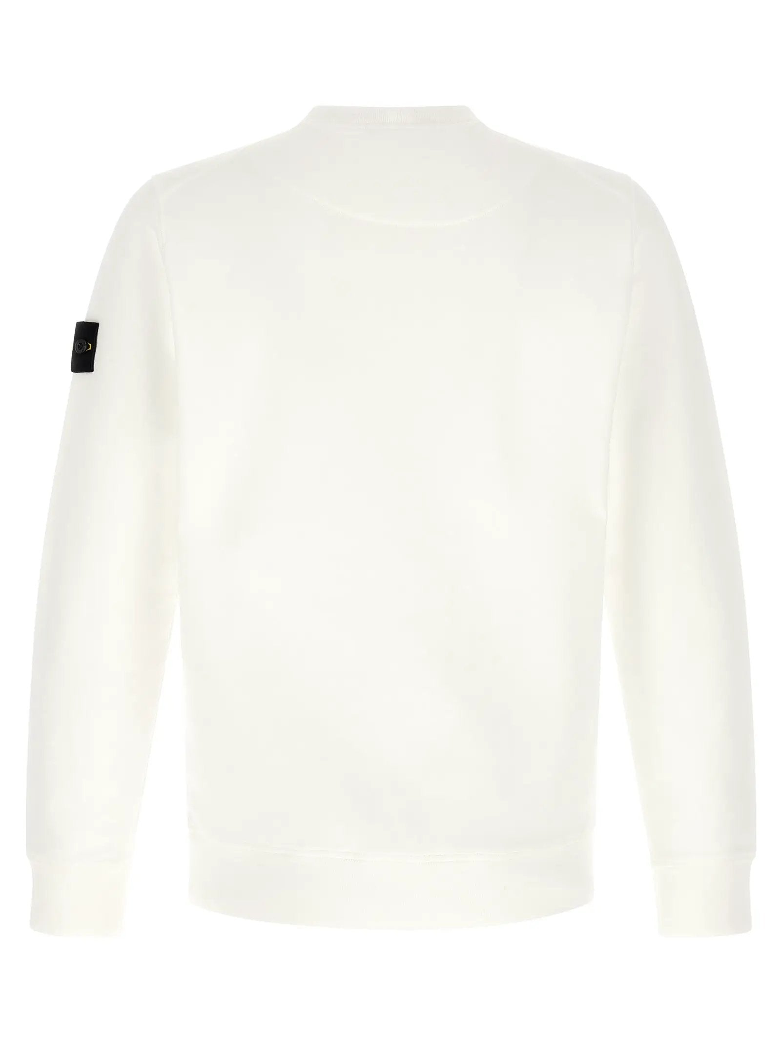Stone Island White Cotton Sweatshirt