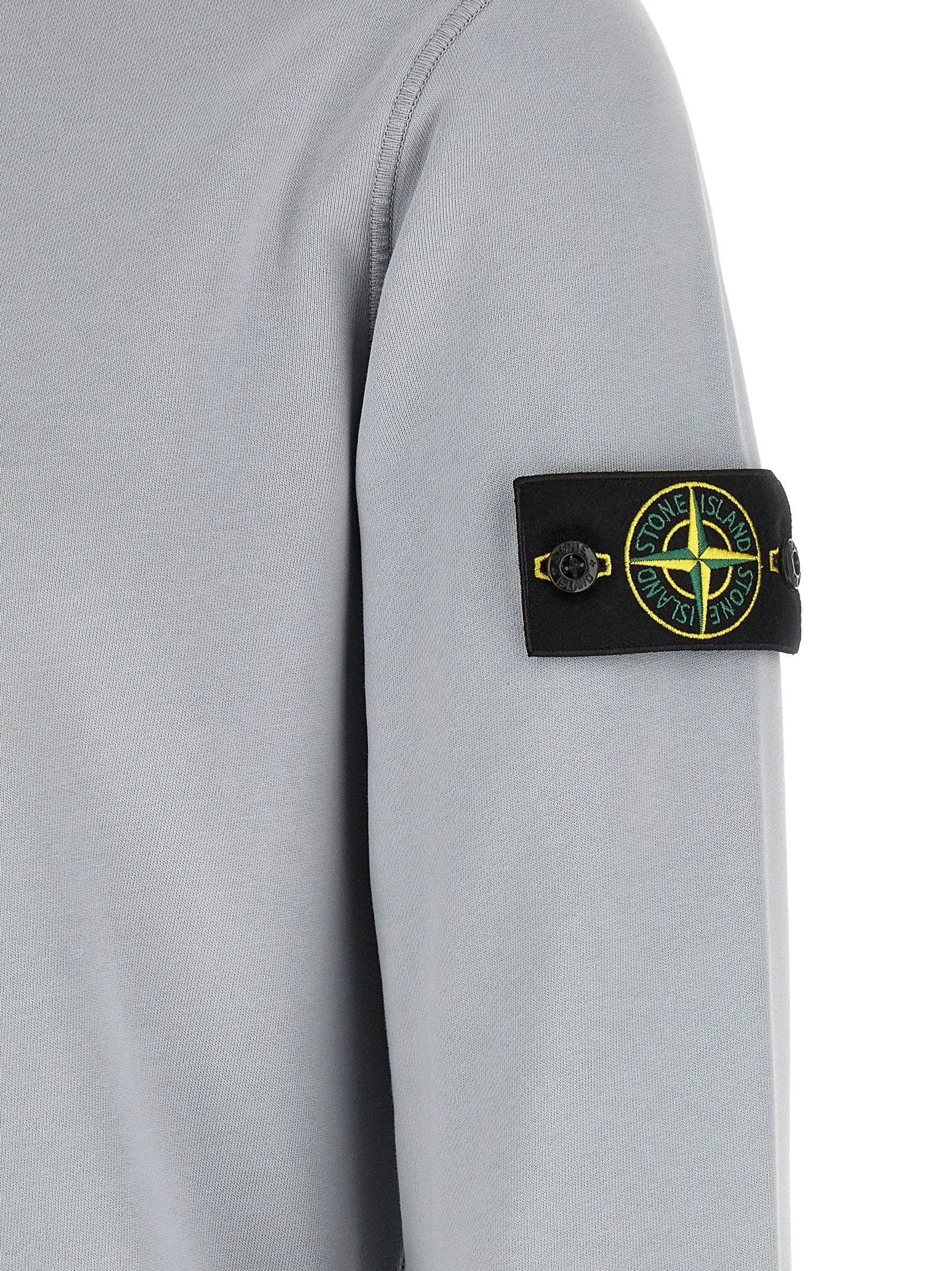 Stone Island Gray Cotton Sweatshirt