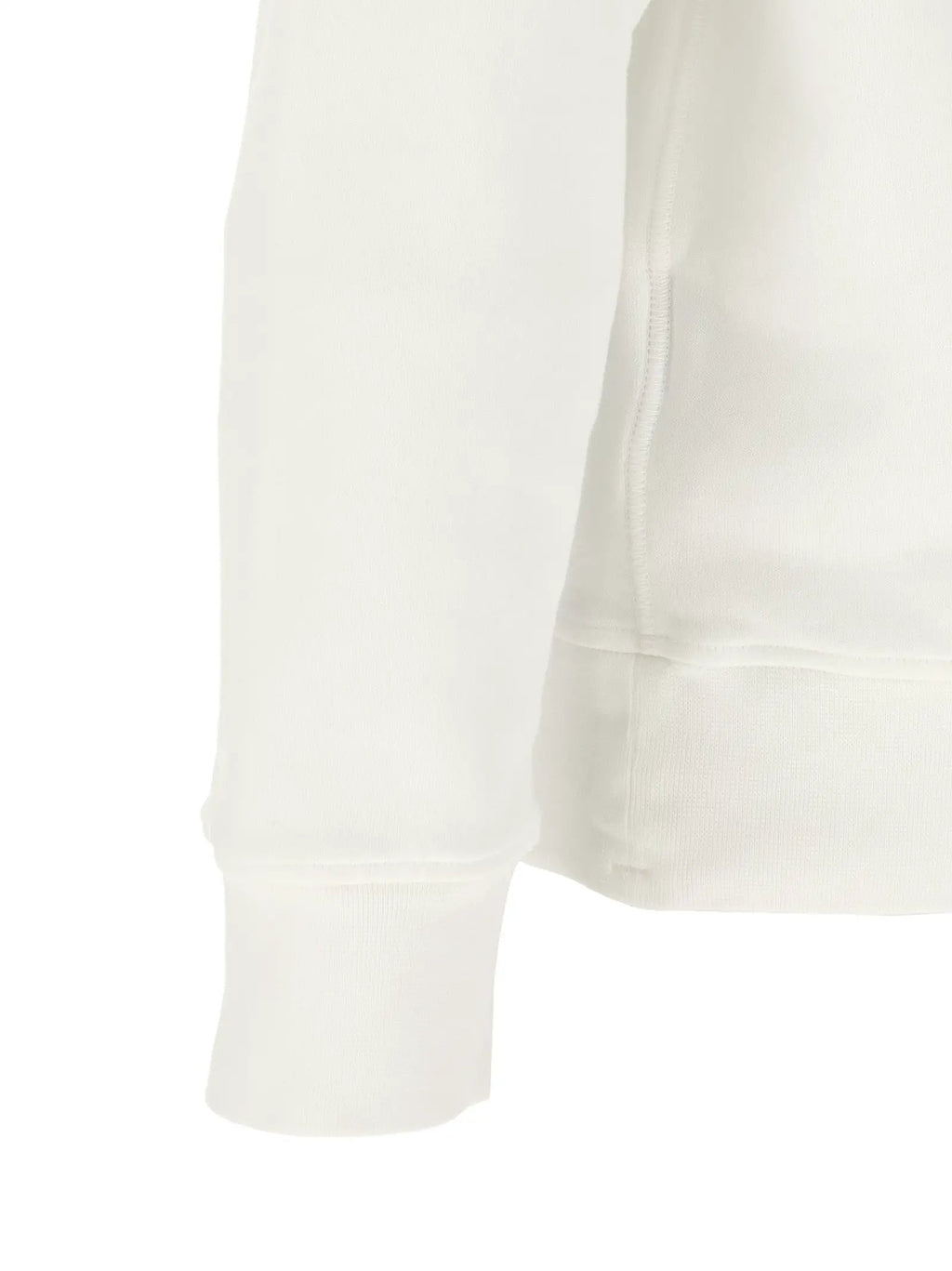 Stone Island White Cotton Sweatshirt