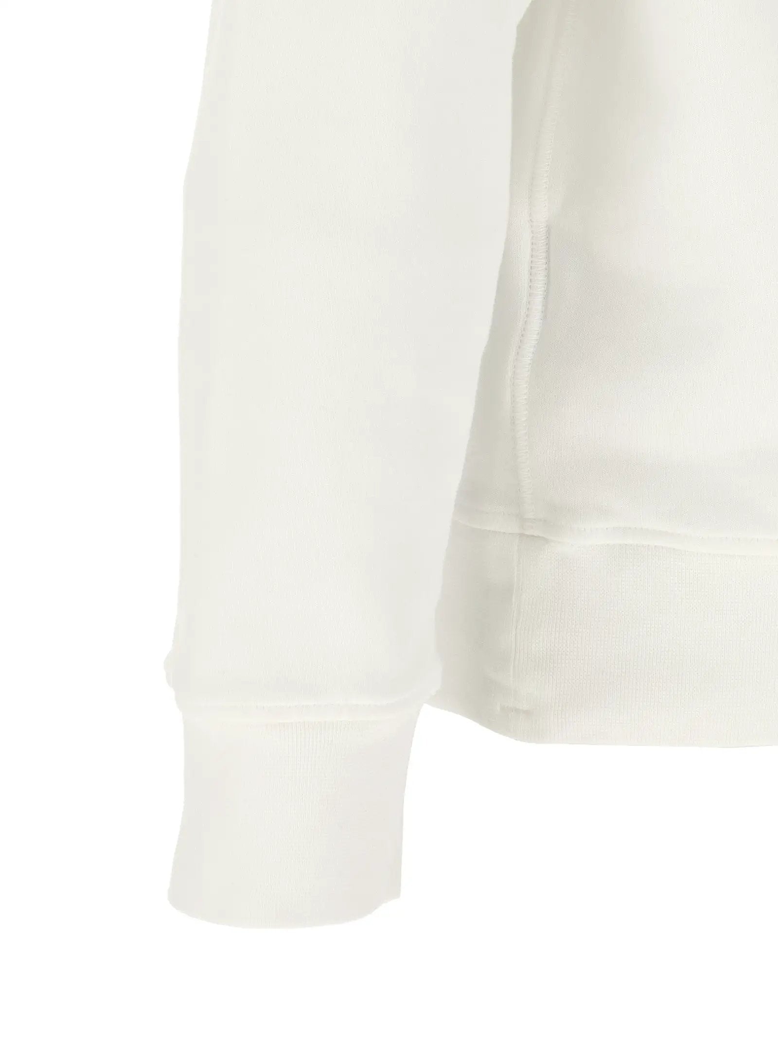 Stone Island White Cotton Sweatshirt