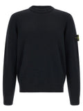 Stone Island Blue Virgin Wool Cardigan