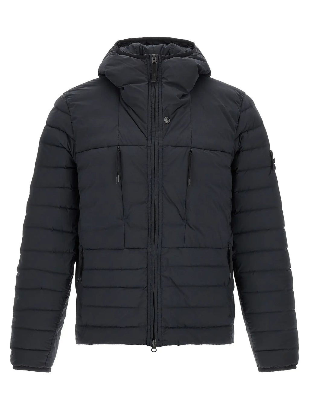 Stone Island Blue Polyamide Full-Length Jacket