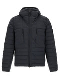 Stone Island Blue Polyamide Full-Length Jacket