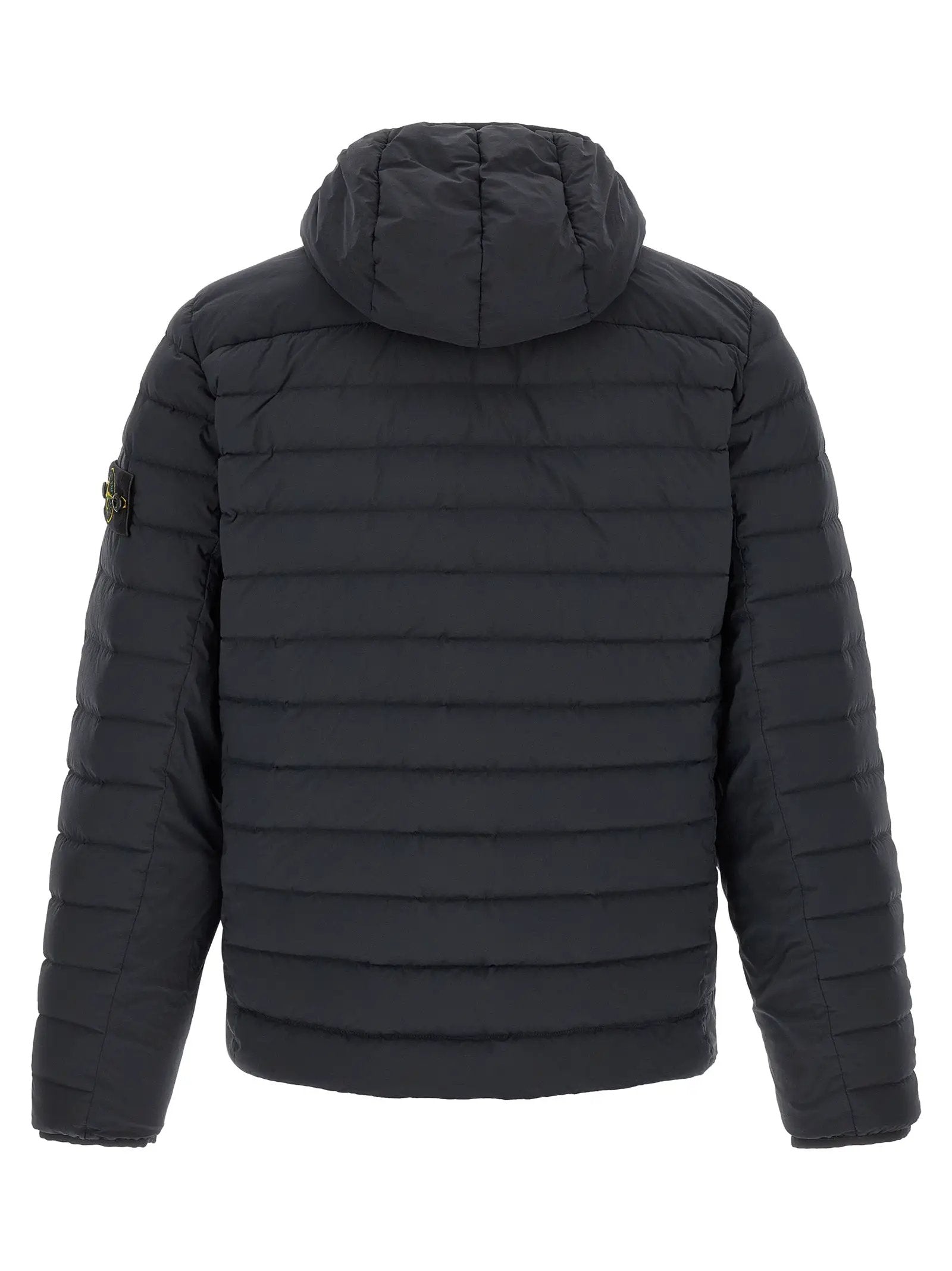 Stone Island Blue Polyamide Full-Length Jacket