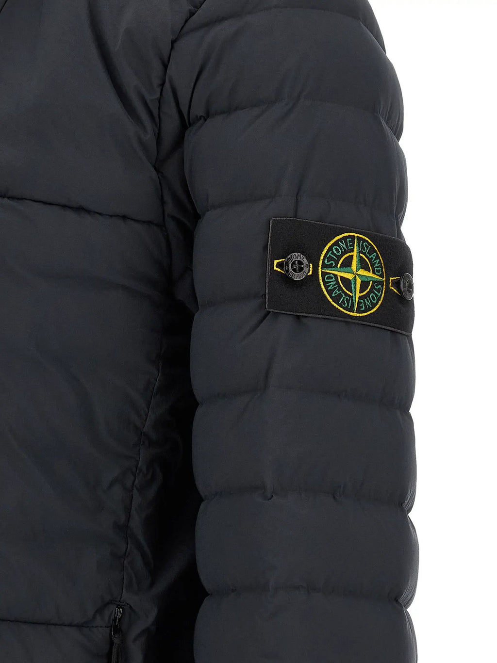 Stone Island Blue Polyamide Full-Length Jacket