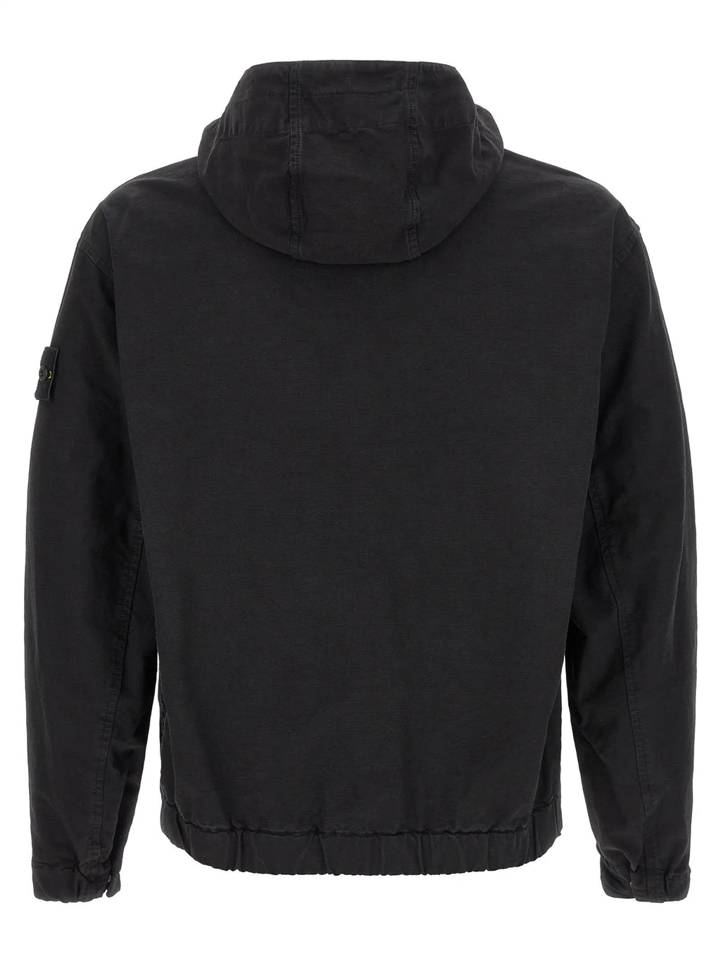 Stone Island Black Cotton Shell Jacket
