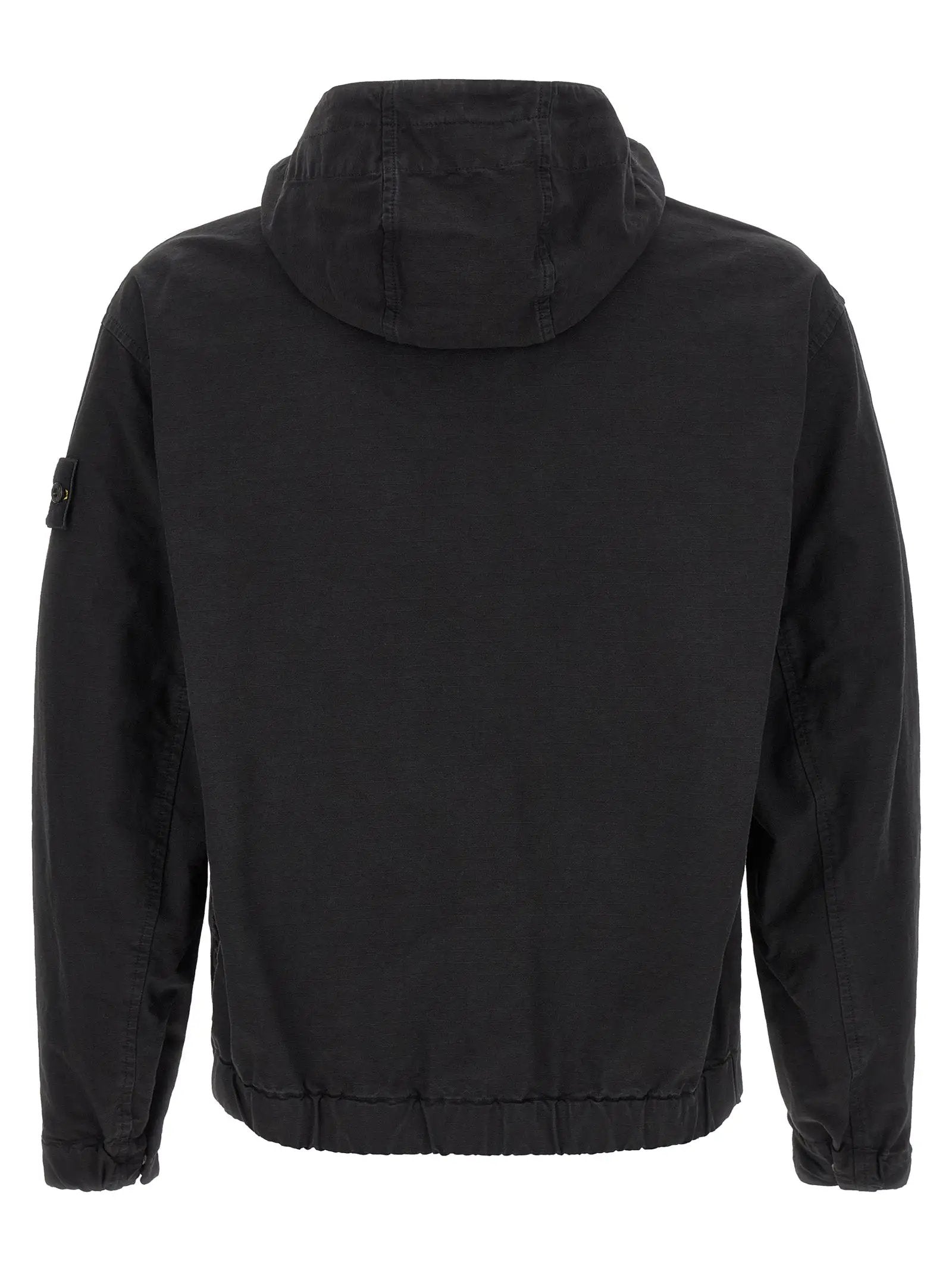 Stone Island Black Cotton Shell Jacket