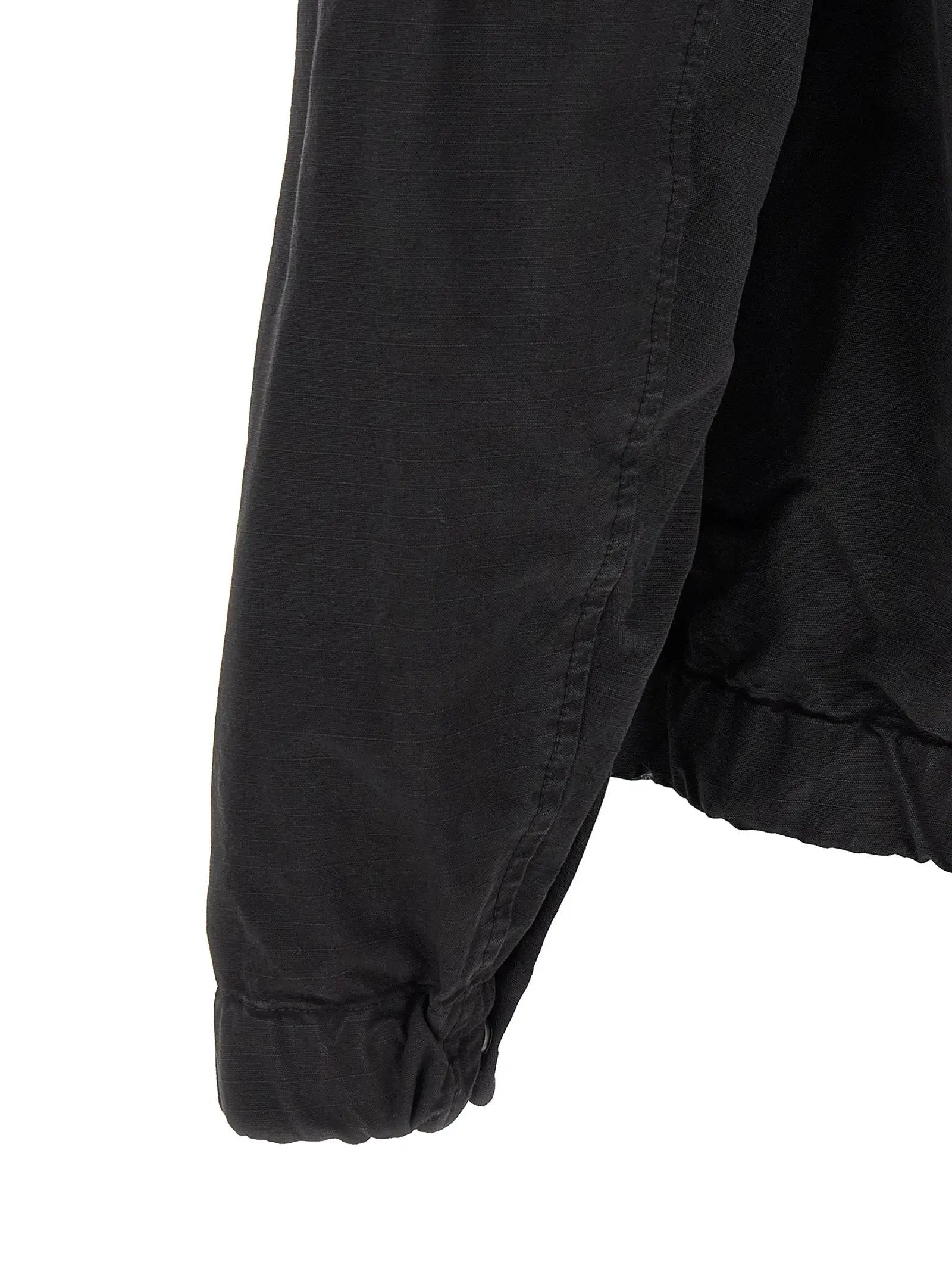 Stone Island Black Cotton Shell Jacket